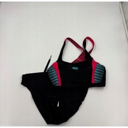 Outlet Kostium dwuczęściowy Arena 38 czarny ochrona UV UPF 50+ rozciągliwe