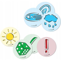 Legamaster 7-257002 emotikony do moderacji różne symbole okrągłe 250 sztuk