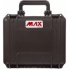 Outlet Max Cases szczelna walizka czarny 25.8x24.3 x11.7 cm ergonomiczna