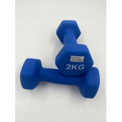 Outlet Amazon Basics para hantli neoprenowych 4 kg (2 x 2 kg) niebieskie
