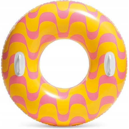Outlet Kółko do pływania Intex 59256 nadmuchiwane różowo-żółte OPIS