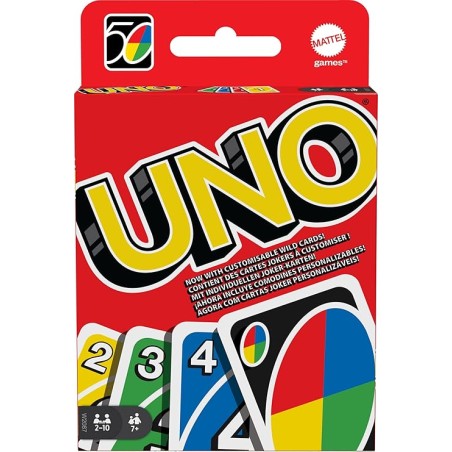 Outlet UNO Gra Karciana Mattel Games oryginalna kultowa gra towarzyska