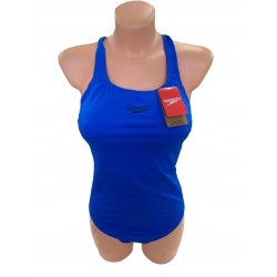 Kostium jednoczęściowy Speedo Medalist r. 42 niebieski 50+ UV szybkoschnący