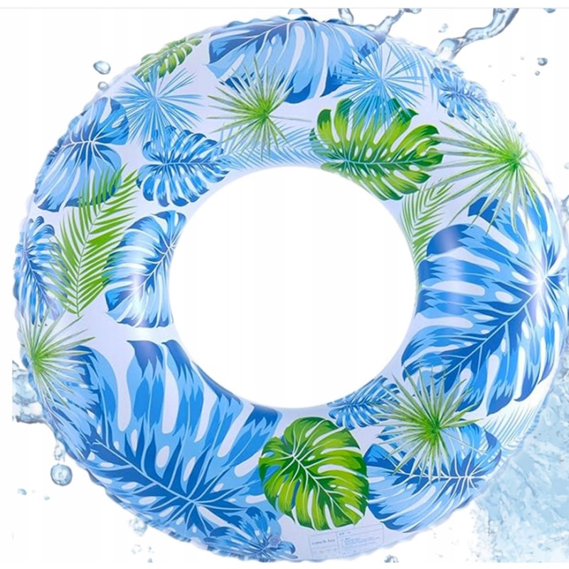 Outlet Duży dmuchany pierścień do pływania dla dorosłych z uchwytami OPIS