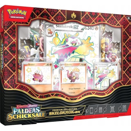 Gra karciana Pokemon Paldeas Premium Kollektion SKELOKROK-ex j.niemiecki