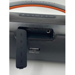 Dynasonic Przenośny głośnik Bluetooth D93 IPX7 LED + dwa mikrofony OPIS