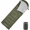 Outlet KingCamp śpiwór dla dorosłych rozmiar 220 x 75cm zielony OPIS