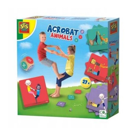 Gra Zwierzaki-Akrobaci SES Creative gra gimnastyczna dla dzieci w wieku 5+