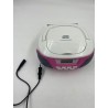 OUTLET BOOMBOX RADIOODTWARZACZ CD/MP3 BT Aiwa BBTU-300PK biało różowy OPIS
