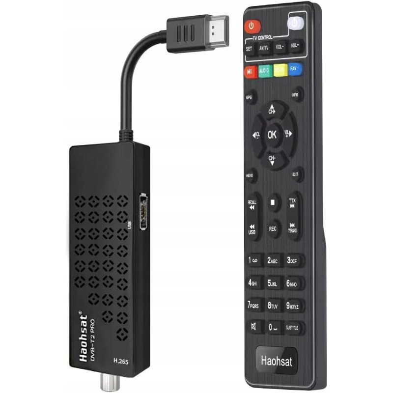 Outlet Naziemny cyfrowy odbiornik telewizyjny DVB T2 HDMI TV STICK BLESQU
