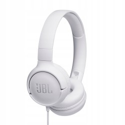 Jbl Tune500 On Ear JBLT500WHT Słuchawki Nauszne przewodowe Jack 3,5mm OPIS