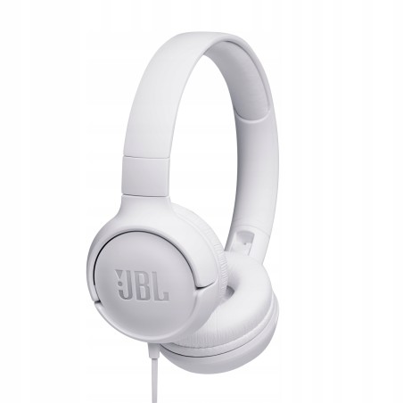 Jbl Tune500 On Ear JBLT500WHT Słuchawki Nauszne przewodowe Jack 3,5mm OPIS