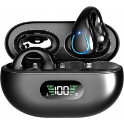 Outlet Słuchawki bezprzewodowe douszne EUQQ Cuffie Bluetooth 5.3 czarne