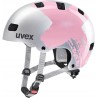 Outlet Kask rowerowy dziecięcy UVEX Kid 3 silver/rose 55-58 cm
