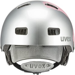 Outlet Kask rowerowy dziecięcy UVEX Kid 3 silver/rose 55-58 cm