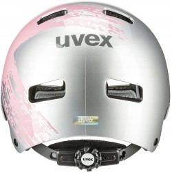 Outlet Kask rowerowy dziecięcy UVEX Kid 3 silver/rose 55-58 cm