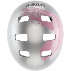 Outlet Kask rowerowy dziecięcy UVEX Kid 3 silver/rose 55-58 cm