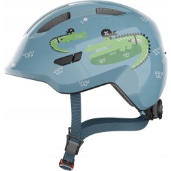 Outlet Kask rowerowy dziecięcy Abus Smiley 3.0 Blue Croco M 50-55cm OPIS