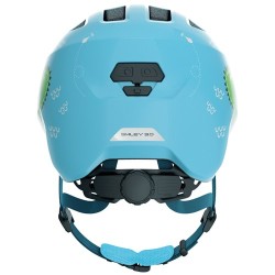 Outlet Kask rowerowy dziecięcy Abus Smiley 3.0 Blue Croco M 50-55cm OPIS