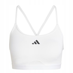 Outlet Stanik sportowy adidas Aeroreact Training 3 Stripes r. S biały OPIS