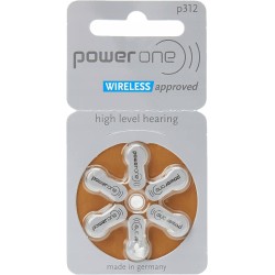 Outlet Bateria do aparatów słuchowych Power One 312 6 szt. 170 mAh 1.45 V