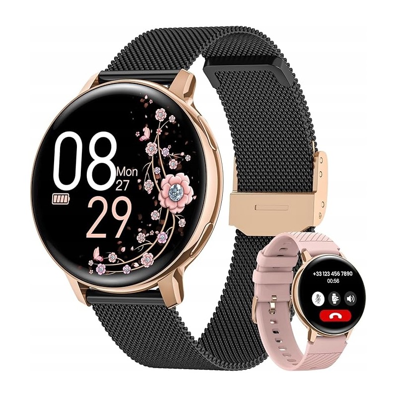 SWGOTA damski smartwatch 1,39" z funkcją telefonu 120trybów sportowych OPIS