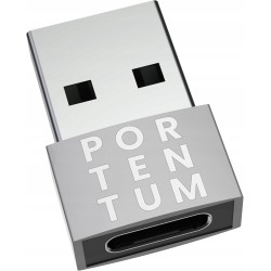 Outlet PORTENTUM Adapter USB na USB C prędkość 480 MB Cynk kompaktowy