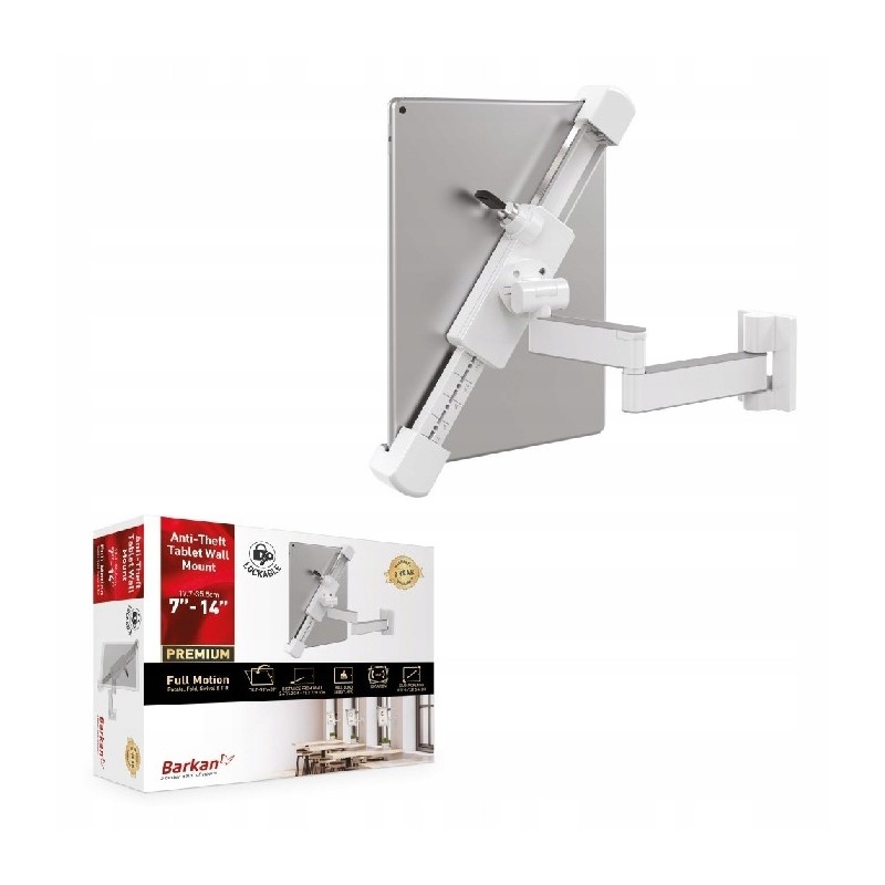Barkan Uchwyt na tablet do urządzeń 17.8-35.6 cm pełny ruch przegubowy OPIS