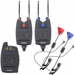 Hirisi Tackle Zestaw alarmowy do łowienia karpia i odbiornik z uchwytemOPIS