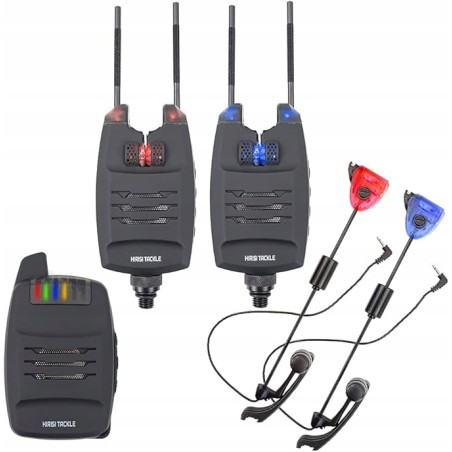 Hirisi Tackle Zestaw alarmowy do łowienia karpia i odbiornik z uchwytemOPIS