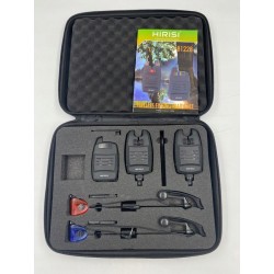 Hirisi Tackle Zestaw alarmowy do łowienia karpia i odbiornik z uchwytemOPIS