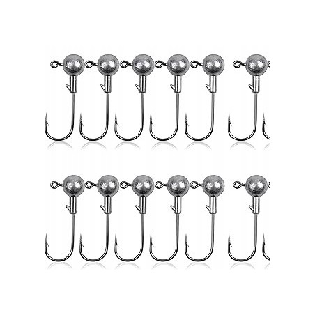 Główki jigowe gumowe haczyki wędkarskie z okrągłymi główkami jigowymi OPIS