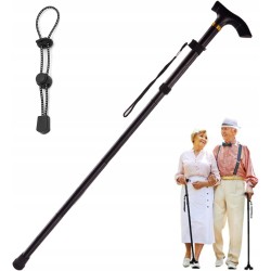 Outlet Składana laska do chodzenia regulowana aluminiowa długość 95 cm