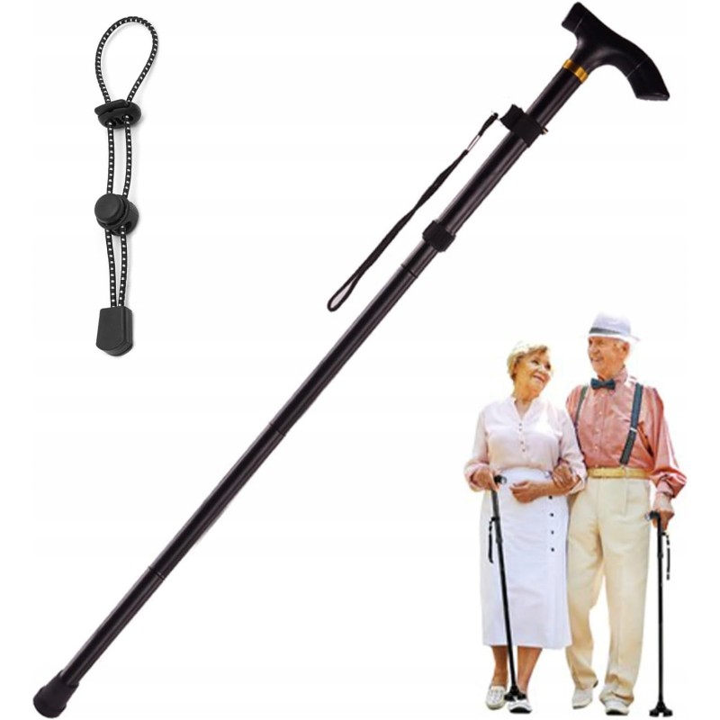 Outlet Składana laska do chodzenia regulowana aluminiowa długość 95 cm