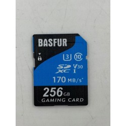 Karta pamięci SD Basfur 256 GB Do 170 MB/s odczytu i 90 MB/s zapisu OPIS