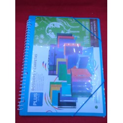 Outlet Niebieska teczka z koszulkami bindowana Raylu Paper błękitne A4 work