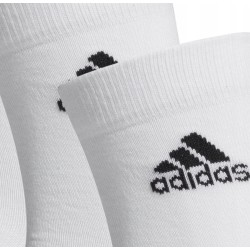 Outlet Adidas Skarpetki za kostkę 3-PAK HT3446 biały r. M 40-42 bawełnaOPIS