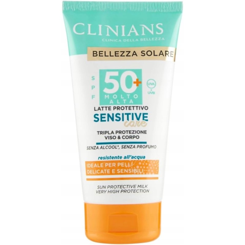 Clinians Beauty Krem z filtrem Solar Protective Milk SPF50+ 150ml delikatny