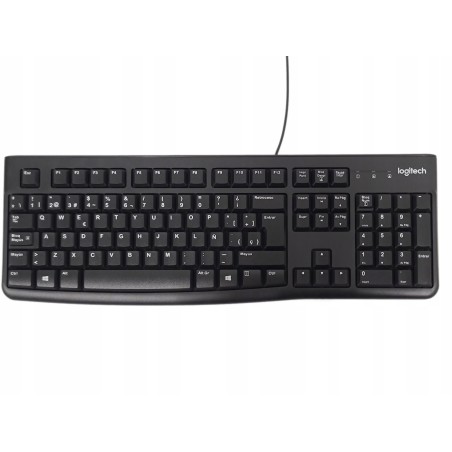 Logitech K120 przewodowa klawiatura biznesowa do Windows hiszpański QWERTY