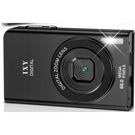 Aparat cyfrowy 68MP 4K z zoomem cyfrowym 16X z kartą pamięci 64 GB 16:9