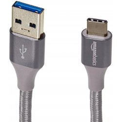 Outlet PODWÓJNY PLECIONY NYLONOWY AMAZON BASICS USB 5V 3A do 10 Gbit/s