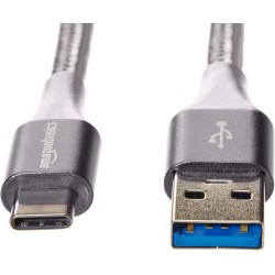 Outlet PODWÓJNY PLECIONY NYLONOWY AMAZON BASICS USB 5V 3A do 10 Gbit/s