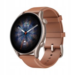 USZKODZONY Smartwatch Amazfit GTR 3 Pro brązowy Bluetooth 450 mAh pulsometr
