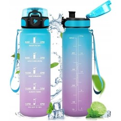 Butelka Vikastar sportowa niebiesko-fioletowa filtr bez BPA 500ml OPIS