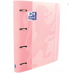 Outlet Oxford Segregator pierścieniowy A4 różowy twarda okładka OPIS