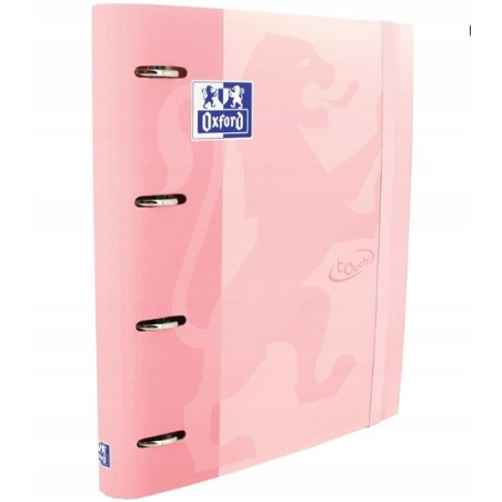 Outlet Oxford Segregator pierścieniowy A4 różowy twarda okładka OPIS