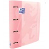Outlet Oxford Segregator pierścieniowy A4 różowy twarda okładka OPIS