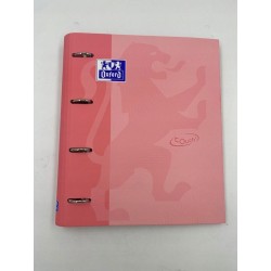 Outlet Oxford Segregator pierścieniowy A4 różowy twarda okładka OPIS