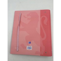 Outlet Oxford Segregator pierścieniowy A4 różowy twarda okładka OPIS