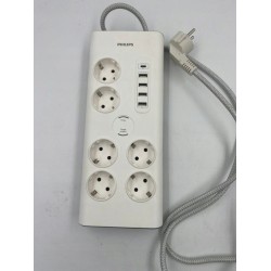 USZKODZONY Zasilacz Philips 6 gniazd Schuko, 4 gniazda USB 35 W i 1 typu C